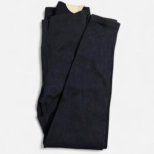 Aerie Women's Navy Ribbed Leggings